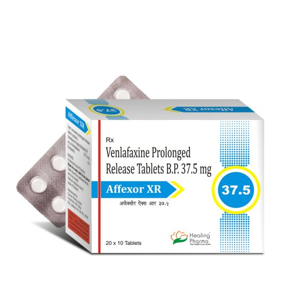 Venlafaxine 37.5 mg Tablet (Affexor XR 37.5) – 10 Tablets