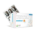 Artemether 80mg + Lumefentarine 480mg (Arteheal L) – 6 Tablets