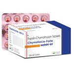 Trypsin Chymotrypsin (100000 au) (Chymoforce Forte) – 20 Tablets