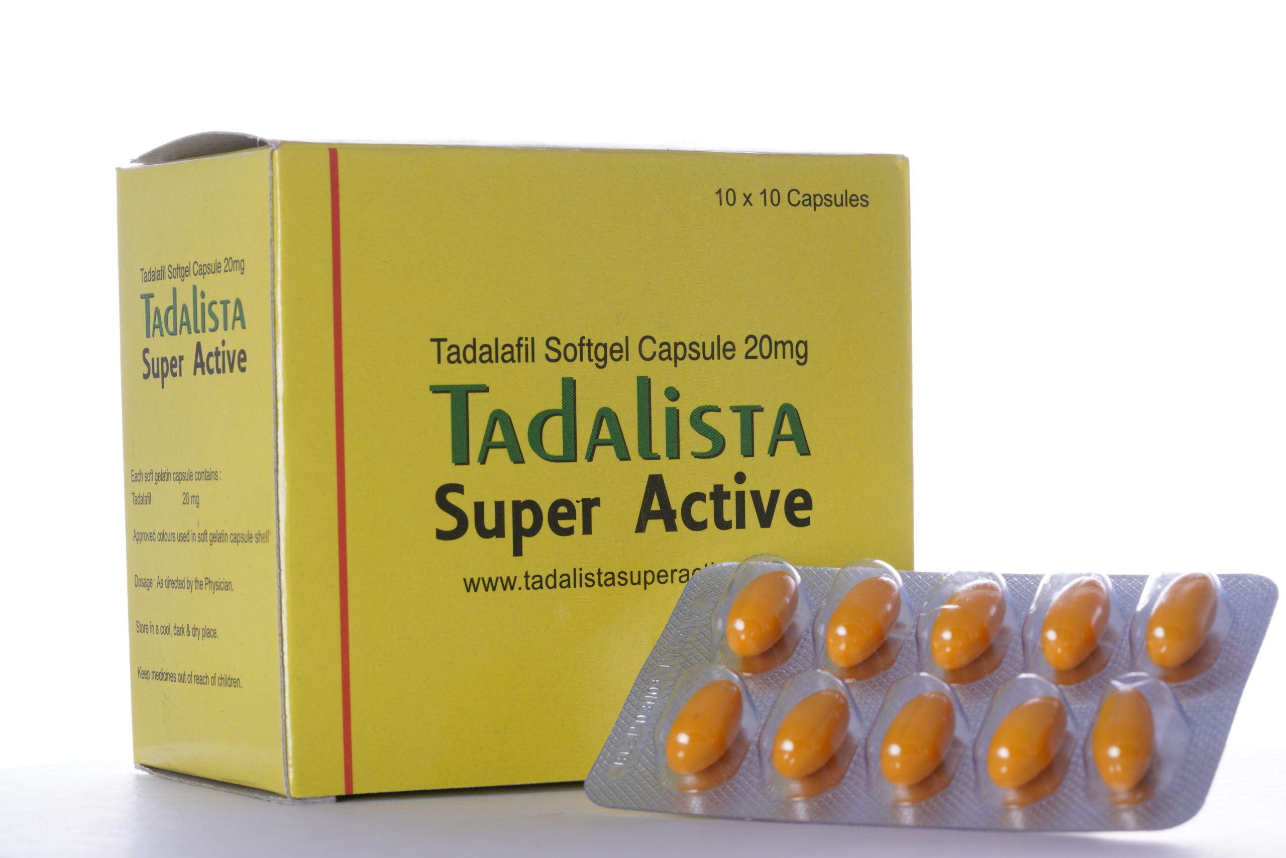 Tadalista Super Active 20 mg Cialis Tadalafil - 10 tablets